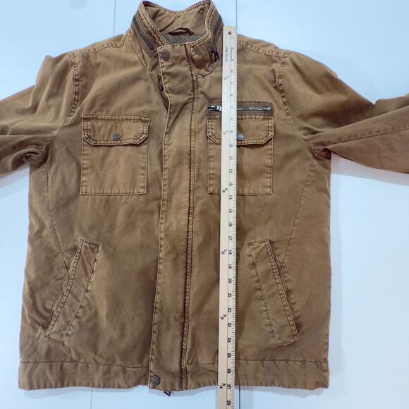 G.H. Bass Mens Brown Utility Style Farm Jacket Size Mens Medium (31) - Picture 8 of 9